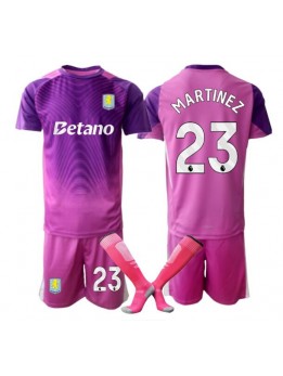 Aston Villa Emiliano Martinez #23 Målvakt Replika Tredje Kläder Barn 2025-26 Kortärmad (+ byxor)